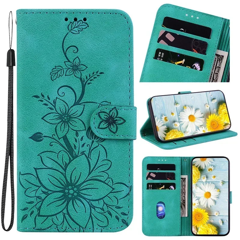 Magnetic Leather Phone Case Wallet  For Huawei