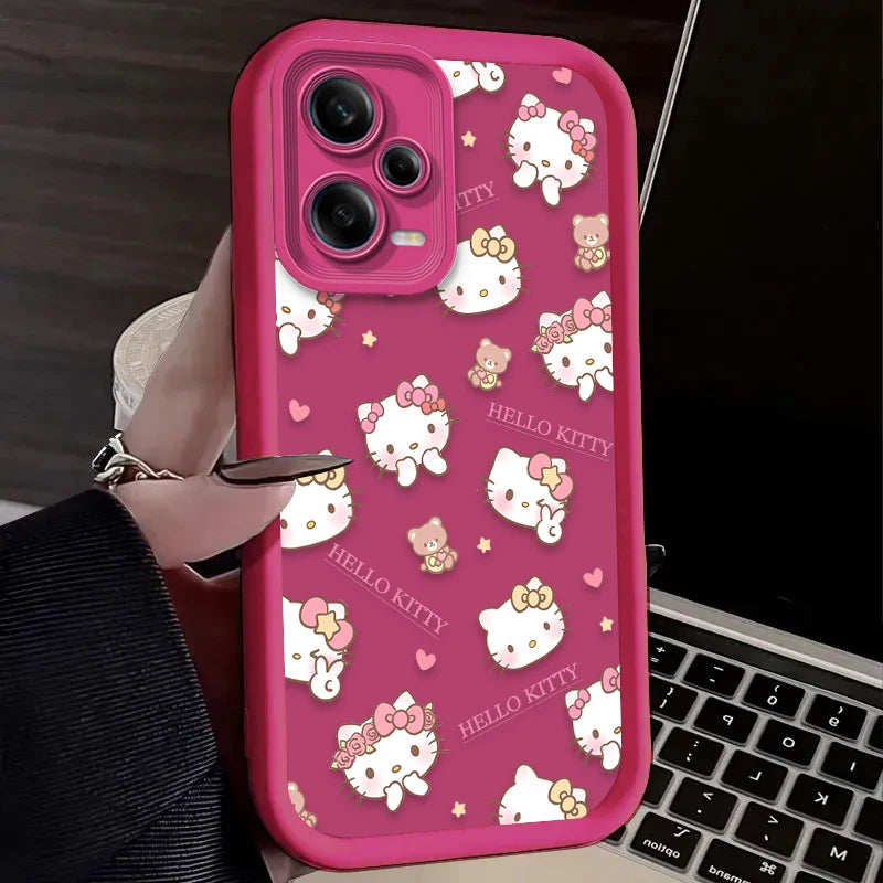 Lovely Pink Hello Kitty Phone Case For Xiaomi Redmi
