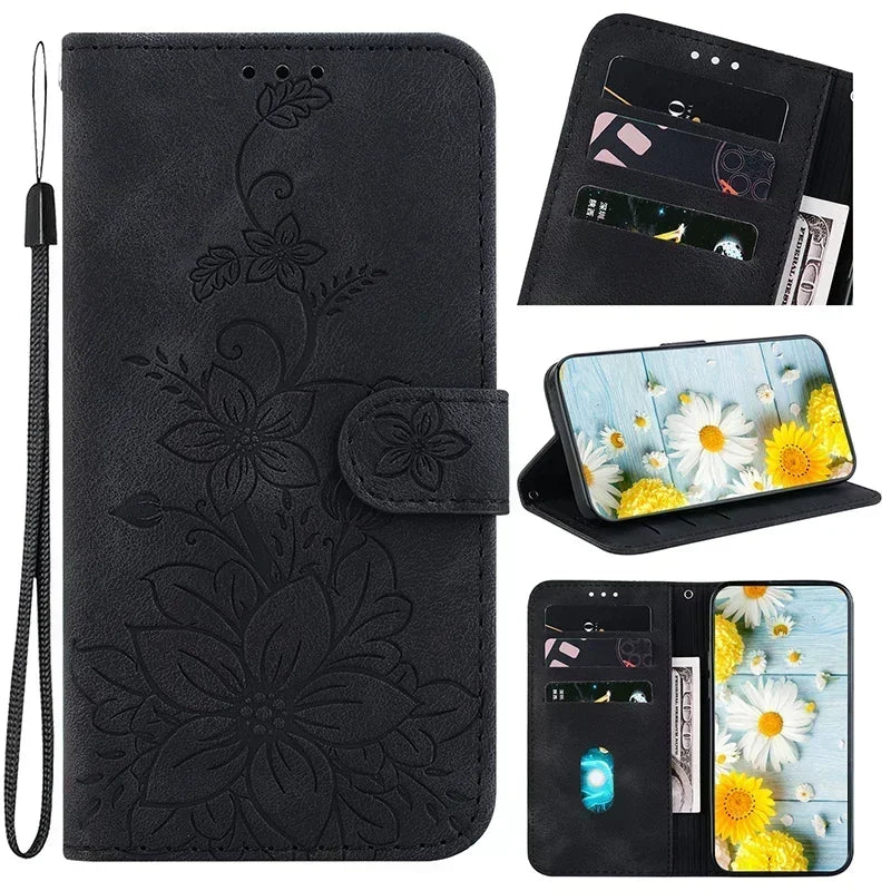 Magnetic Leather Phone Case Wallet  For Huawei