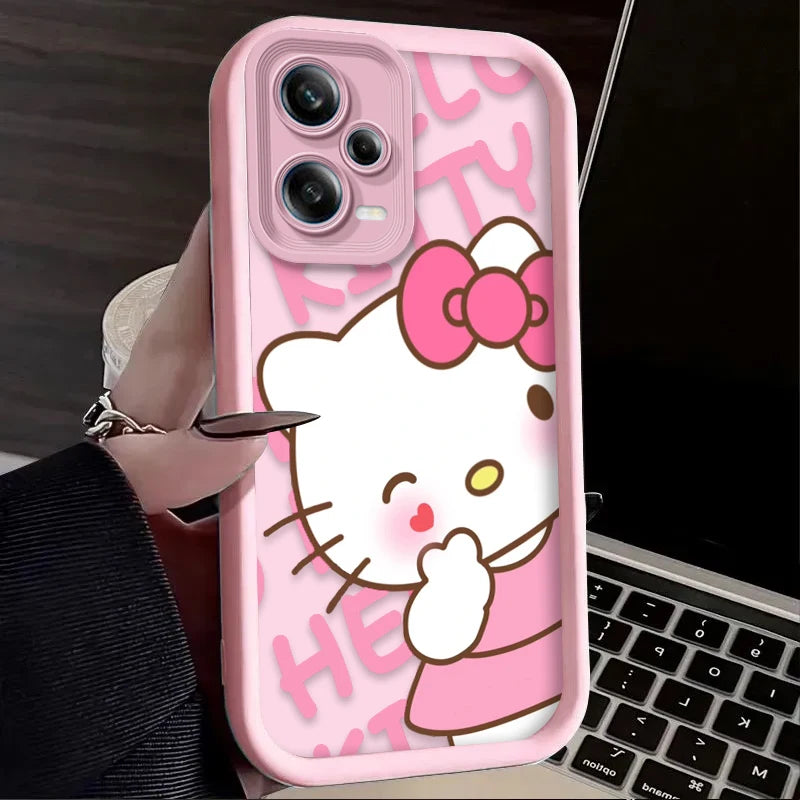 Lovely Pink Hello Kitty Phone Case For Xiaomi Redmi