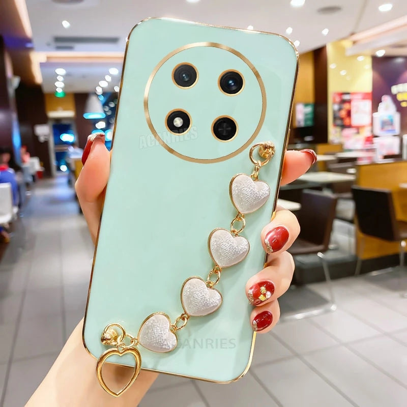 Love Heart Bracelet Phone Case For Huawei