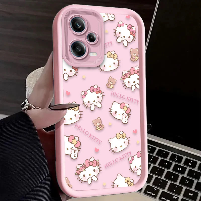 Lovely Pink Hello Kitty Phone Case For Xiaomi Redmi
