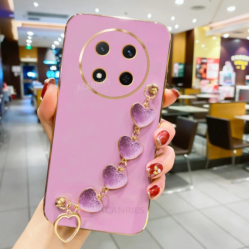 Love Heart Bracelet Phone Case For Huawei