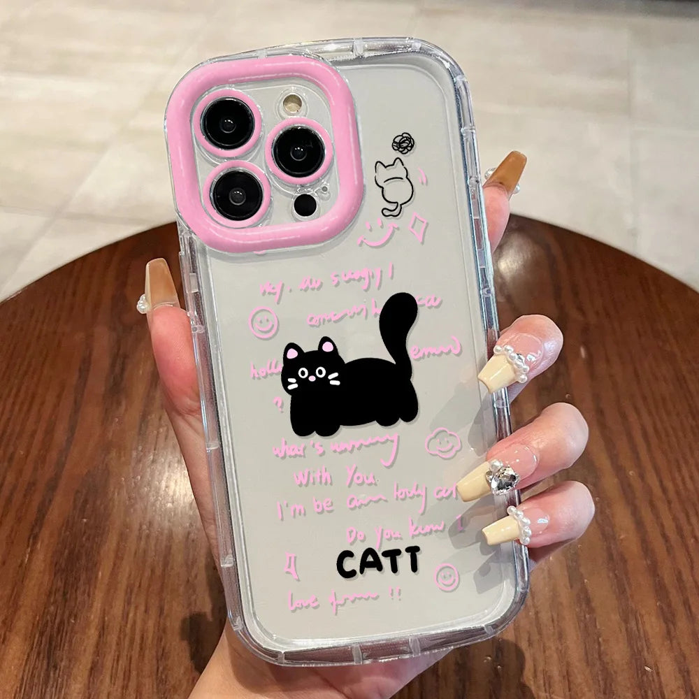 Cute Cat Silicone iPhone Case