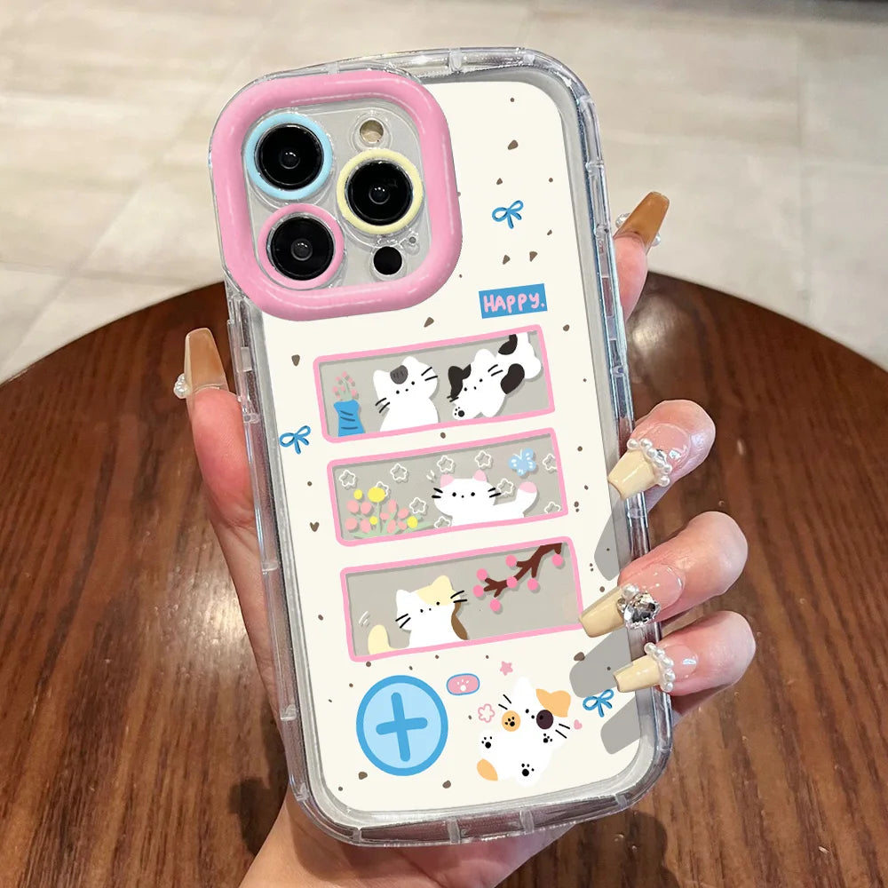 Cute Cat Silicone iPhone Case