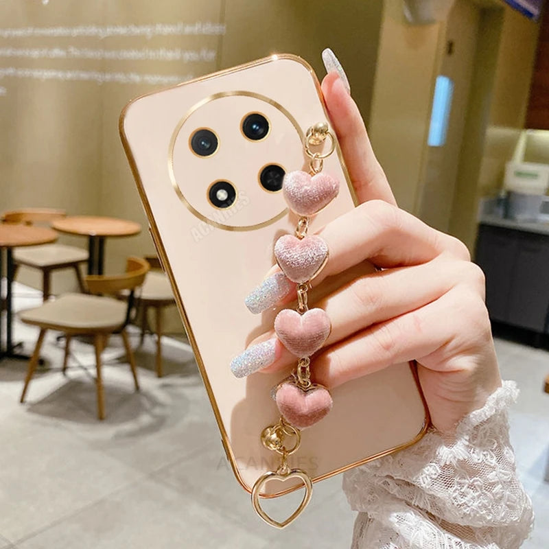 Love Heart Bracelet Phone Case For Huawei