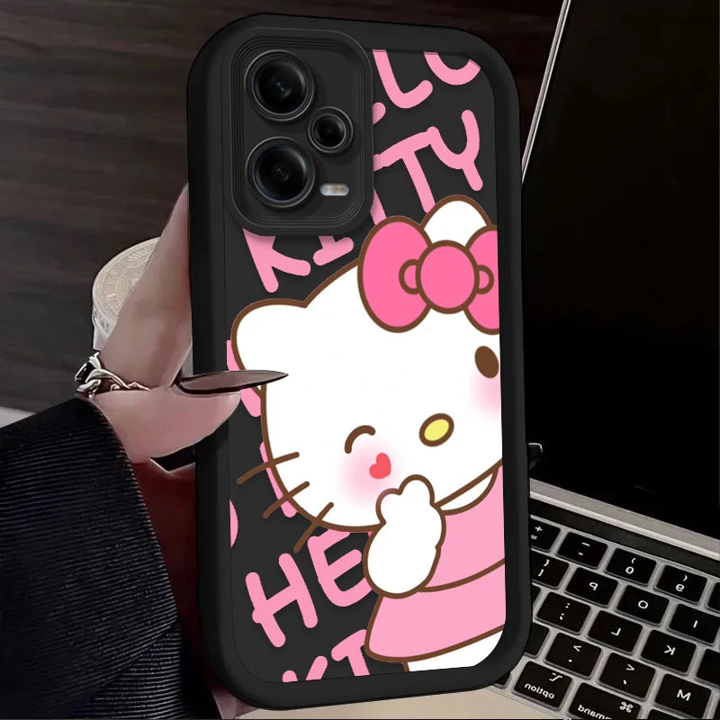 Lovely Pink Hello Kitty Phone Case For Xiaomi Redmi