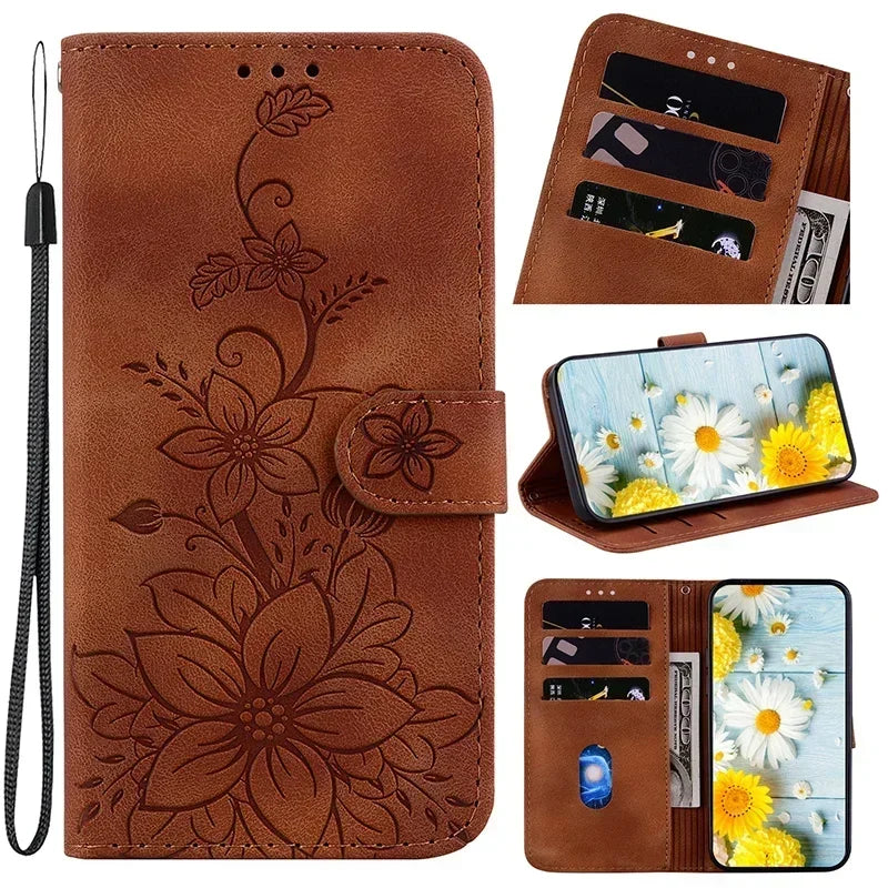 Magnetic Leather Phone Case Wallet  For Huawei