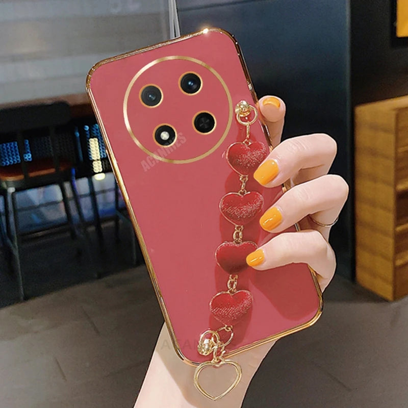 Love Heart Bracelet Phone Case For Huawei